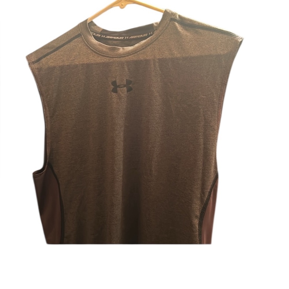 Under Armour Men's Gray work out gym running top Size XL